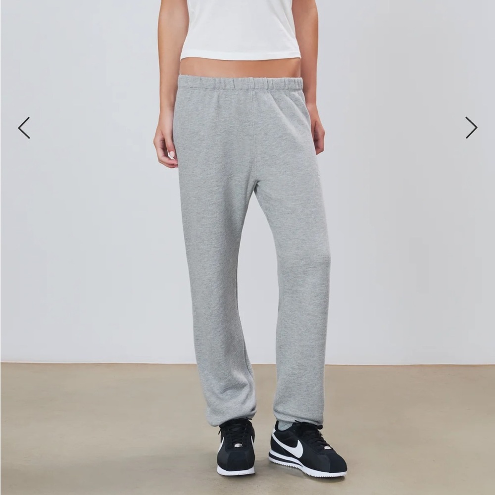 Eterne CLASSIC SWEATPANT in French terry in heather grey size small